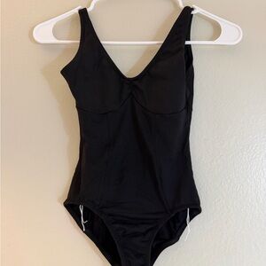 Motionwear Black Leotard petite adult
